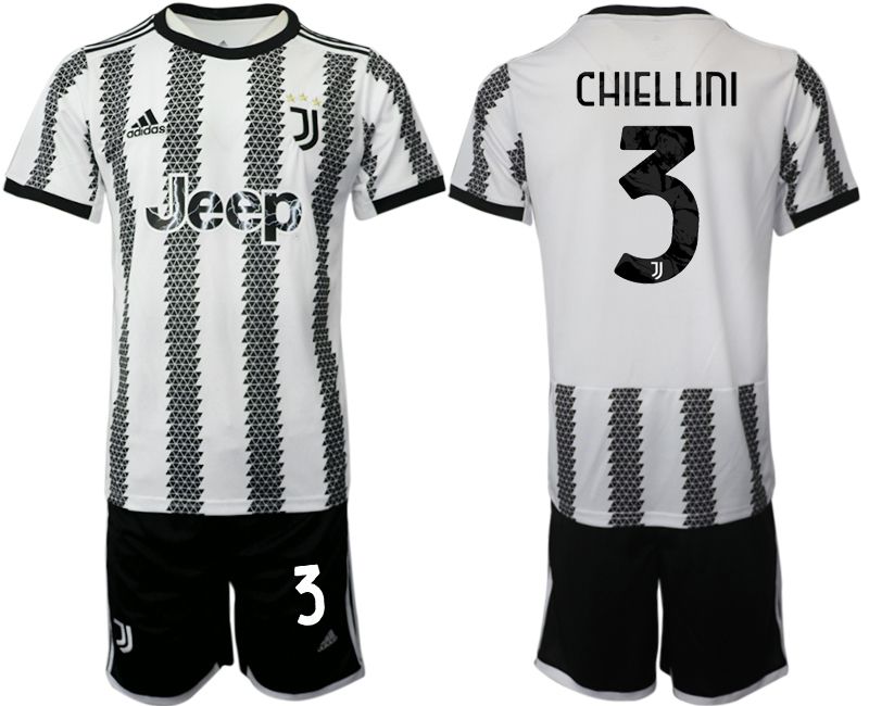 Men 2022-2023 Club Juventus FC home white #3 Soccer Jersey->juventus jersey->Soccer Club Jersey
